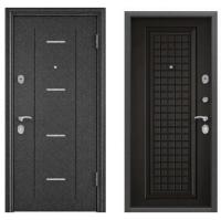 Дверь стальная  ТОРЭКС  DELTA-М10 COMBO 860 2050 правая (Черный шелк DL-1,ПВХ Венге CК63,маг.упл)