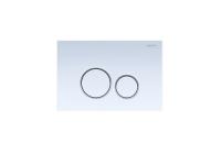 Кнопка для инсталляции AQUATEK KDI-0000015 Белая ободок хром