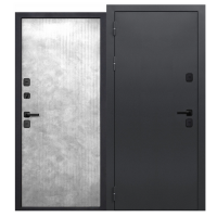 .Дверь входная метал. FERRONI Термо Эверест MP 860*2050 L (Букле граф/Бетон снеж 110мм)