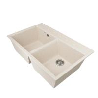 Мойка ZX-GM 10 двухчашевая, бежевая  780 510 200 мм