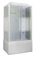 Душевая кабина NG-307-01 R стекло мозаика 120*80*2200 высокий поддон