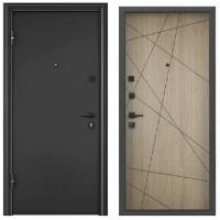 Дверь входная метал.  TOREX  DELTA PRO MP 860 2050 L (Т.сер.бук.графит, ПВХ АстанаD6-26,маг.у)