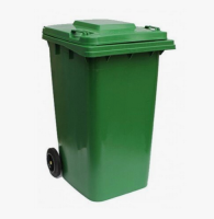 Мусорный контейнер 240л.  зеленый