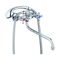 .Смеситель для ванны ZEGOR DMX7-A605 с круглым пов.изл. 310 мм