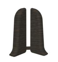 Плинтус с сил.краем и каб. каналом  Белый 2,5м IDEAL