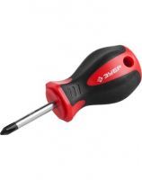 25062-38-2 Отвертка крестообразная (бочка) Cr-V, PH2 38 мм   ЗУБР