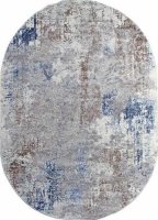 Ковер Турция ARMINA 03853A OVAL BLUE BLUE 0,8*1,5 м