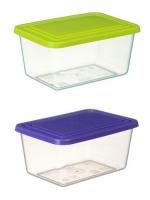 Емкость для продуктов прямоугольная  0,8 л цв.микс 15,40х11,2х7,2 ( М-пластика ) (М 1451)