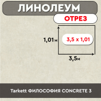 ,линолеум Tarkett ФИЛОСОФИЯ CONCRETE 3 ОТРЕЗ 3,5*1,01м