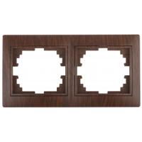 Рамка на 2 поста гор., СУ, Plano, венге1-502-10