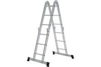 Лестница-трансформер алюминиевая NV 1320, 4 3, ширина 340 мм, макс. нагрузка 100 кг Новая Высота