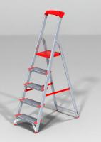 Стремянка алюмин 5 ступ. с органайзером арт 515, макс.нагрузка 225кг   Новая высота