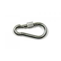 Карабин с фиксатором оцинкованный 5мм (1)