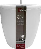 Горшок с автополивом InGreen Munchen 9л с внутрен.вставк. 6,2л, круглый белый IG62211048