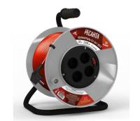 Удлинитель силовой на катушке, СУ-2х1-50/2 (с выкл., 4 розетки) Ресанта