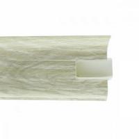 Плинтус с сил. краем и каб. каналом 826 Дуб Белло WIMAR 58мм