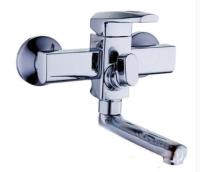 PUD3-A045 смеситель для ванны, 2- позиц. картриджный пер. С литом носиком