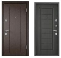 Дверь стальная  ТОРЭКС  DELTA-М10 COMBO 860 2050 правая (медь RGSO,ПВХ Каштан темный CK65-S)