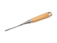 Стамеска-долото 6мм с деревянной ручкой,хромованадиевая ЗУБР