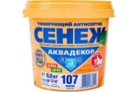 Антисептик АКВАДЕКОР Х2-107 (каштан) 0,9 кг (тонир. с УФфильтр) СЕНЕЖ