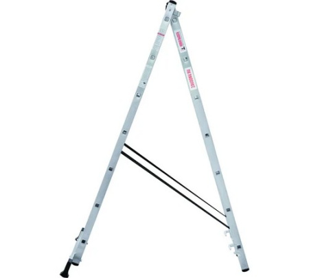 Лестница ал. 2-х секц 2 7 NV 1220, вес 5,8 кг, макс.длина 3,18м, раб. высота 4,43м Новая Высота