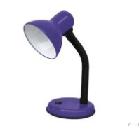 Светильник настольный IN HOME под лампу СНО-02Ф на основании 60Вт E27 фиолетовый (мягкая упаковка)