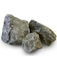 Камень для бань Порфирит колотый (20кг), коробка, мытый 