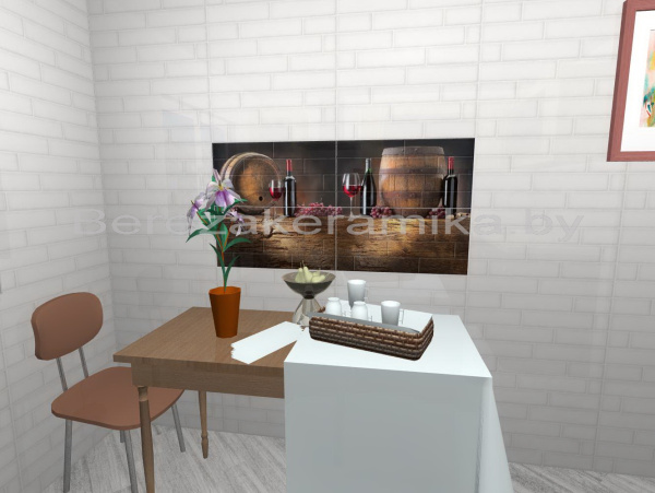 БРИК облицовка кремовый глянец 300 600 (1,62)