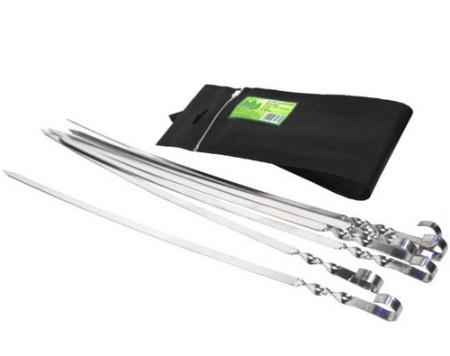 Набор шампуров (Плоский) 6х610 в чехле