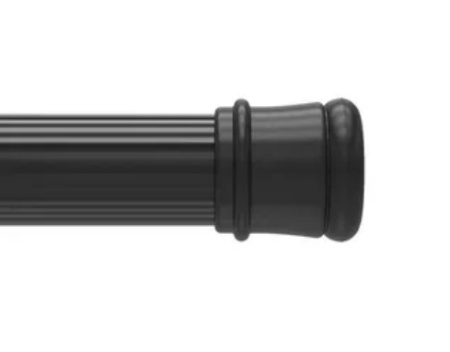 Карниз д/ванной черный,110-200см 014 А200М14 MILARDO