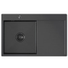 Мойка настол.монтаж 78 50 (3,0) лев. вып 3 1 2 MIXLINE PRO 200 мм с сифоном (черный графит)
