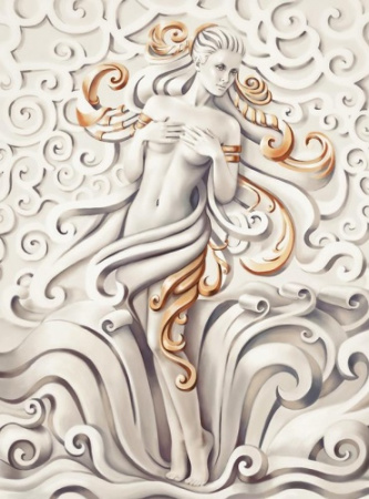 Фотопанно K-004 Девушка Барельеф 200*270 Divino Decor