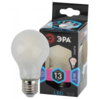 Лампа светодиодная F-LED A60-13W-840-E27 frost (филамент, груша мат., 13Вт, нейтр, Е27) ЭРА