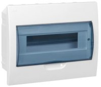 Щит распределительный встраиваемый ЩРВ-П-12 IP41 пластиковый белый прозрачная дверь IEK