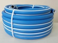 Шланг поливочный Резиновый (ТЭП) Soft Touch армированный, 3/4", 25 м, синий, давление 7-15 бар. 