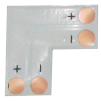 Коннектор: соединительная плата L-обр., для зажимного разъема 2-х конт 8mm (1шт) LED SC28FLESB Ecola
