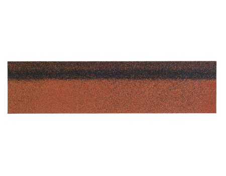 Гибкая черепица коньково- карнизная Красный экстра 250 1000мм (уп.3 м.кв,12м.пог.карниз или 7,2 кон)