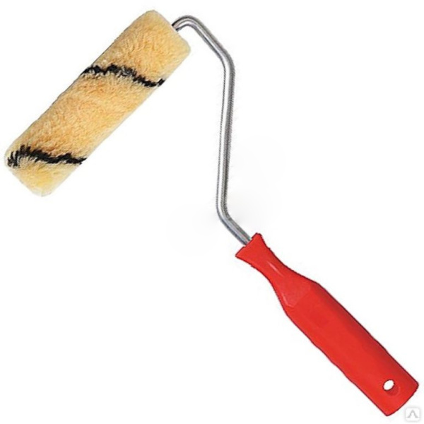 Мини-валик, полиакрил 150 мм. желтый с черной полосой В.Е. Декор