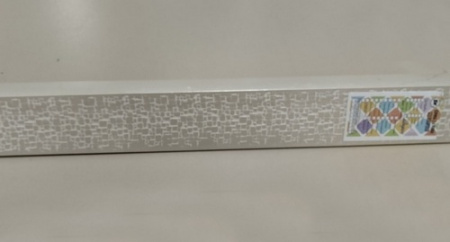 Карниз двухрядный 240  Квадро  Перламутр без поворотов