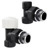 Набор термостатический угловой Royal Thermo Design 1 2 М30х1,5 (Черный)