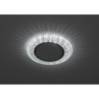 Светильник встраиваемый DK DL22 SL/WH декор со светодиодной подсветкой GX 53 прозрачный ЭРА