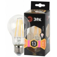 Лампа светодиодная F-LED A60-13W-827-E27 (филамент, груша, 13Вт, тепл., Е27) ЭРА