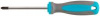 Отвертка крестообразная РН2-100мм Cr-V сталь прорезин. ручка MOS 