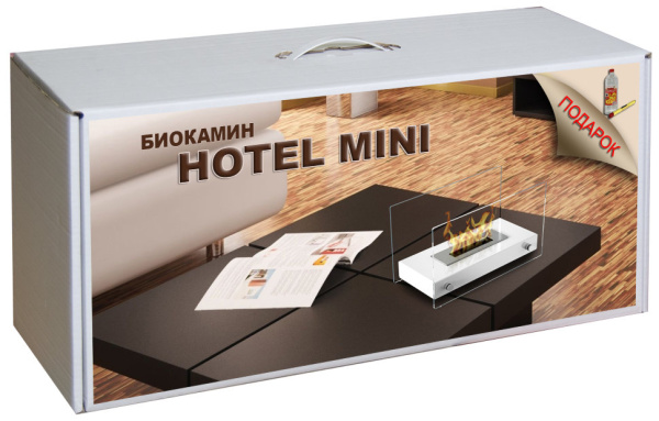 Набор-биокамин Hotel Mini чёрный, биотопливо, зажигалка (Kratki)2