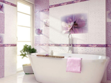 Лила плитка облиц  ПО7ЛЛ003 249 364