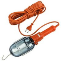 Светильник-переноска LUX ПР-60-05 оранжевый 5 метров 60W E27, металл. кожух (б/лампы)