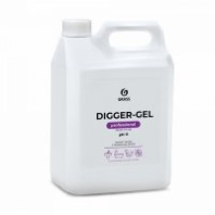Средство щелочное для прочистки канализационных труб "DIGGER-GEL" Professional, 5л//GRASS