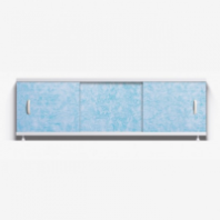 Экран под ванну 1,5 м ОПТИМА пластик голубой мороз-39
