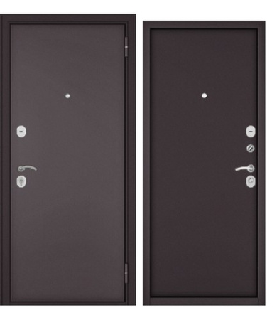Дверь входная метал. "МАСТИНО HOME ECO MМ 860*2050 L (Букле шок/Букле шок steel)