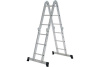 Лестница-трансформер алюминиевая NV 1320, 4 3, ширина 340 мм, макс. нагрузка 100 кг Новая Высота